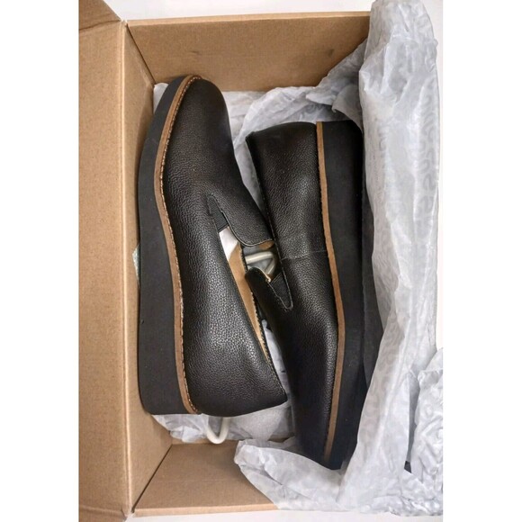 Soft Walk Sz 7 N Whistle Black Tumbled Leather Comfort Arch Support Loafer NEW - Picture 13 of 15